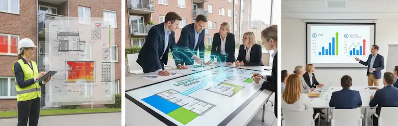 Ablauf der Energieberatung WEG Ablauf der Energetischen Sanierung in einer Eigentümergemeinschaft von der Analyse, über die Planung bis zu Präsentation der Egebnisse.