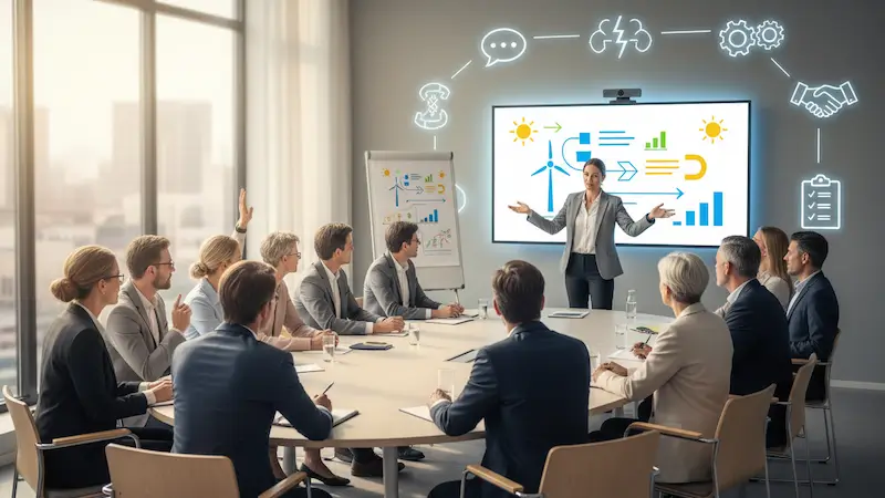 Kommunikation in ETV Präsentation der Ergebnisse der Energieberatung WEG in einer Eigentümergemeinschaft